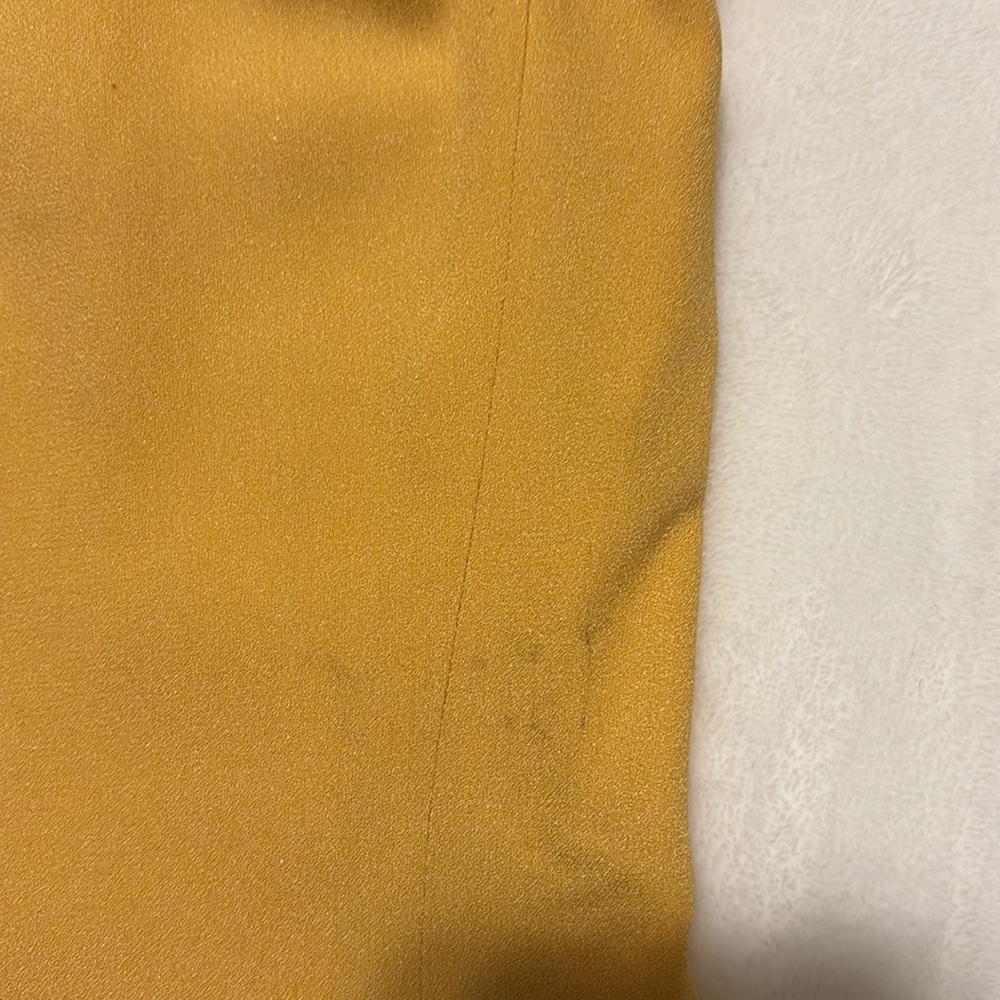 Francisco Costa For Calvin Klein Mustard Yellow Dress- SIZE 10 - Picture 16 of 17